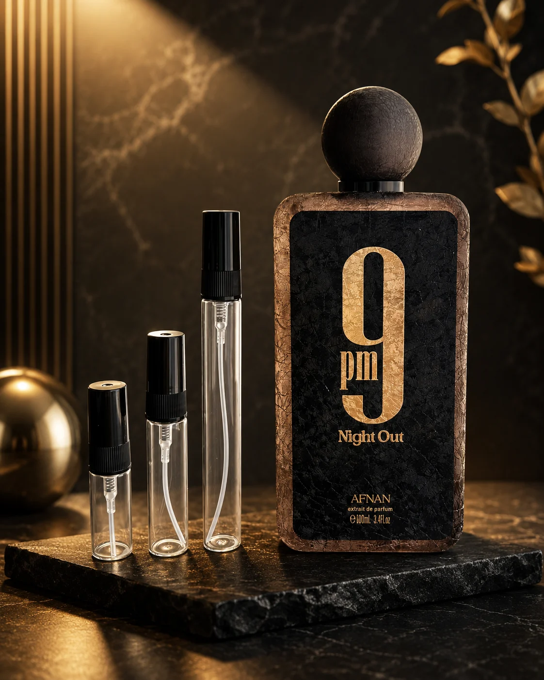 Afnan 9PM Night Out EDP decant original Decants arabes en Eudecant