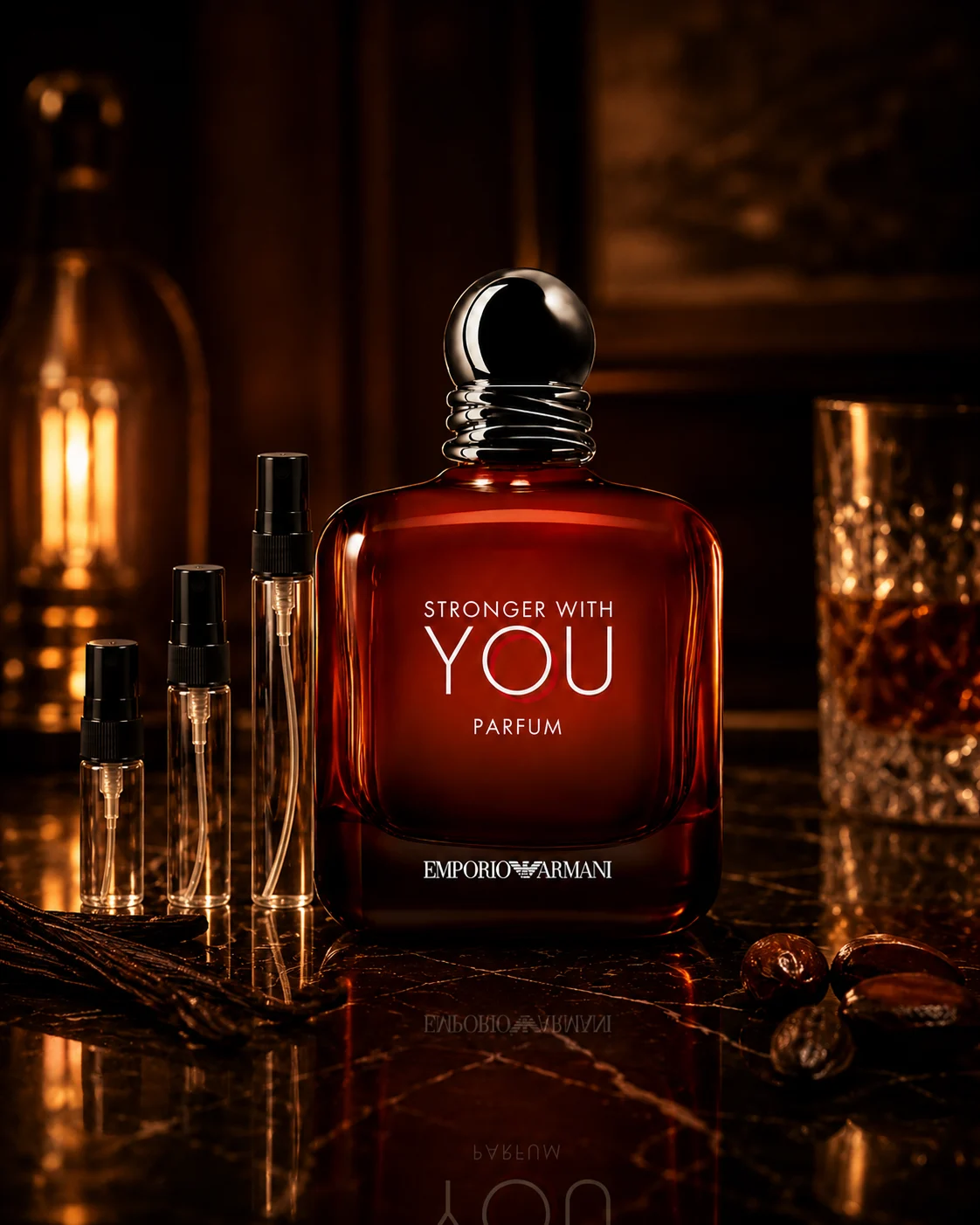 Armani Stronger With You Parfum decant original Decants de disenador en Eudecant