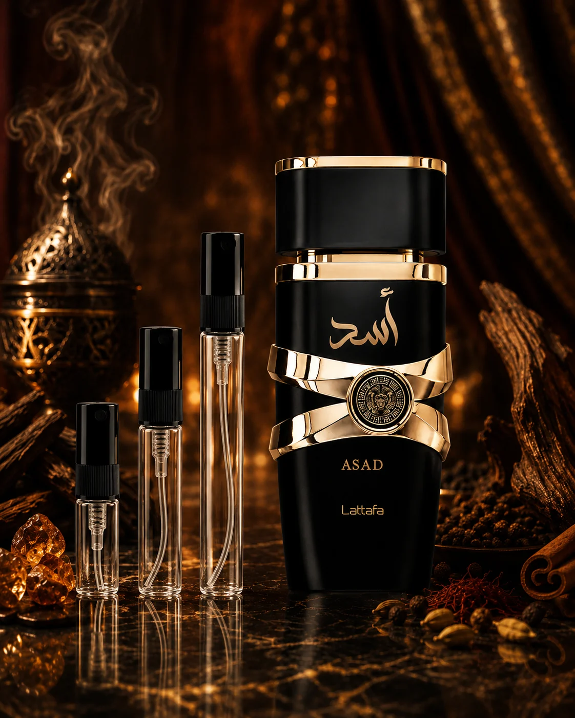 Lattafa Asad EDP decant original Decants arabes en Eudecant