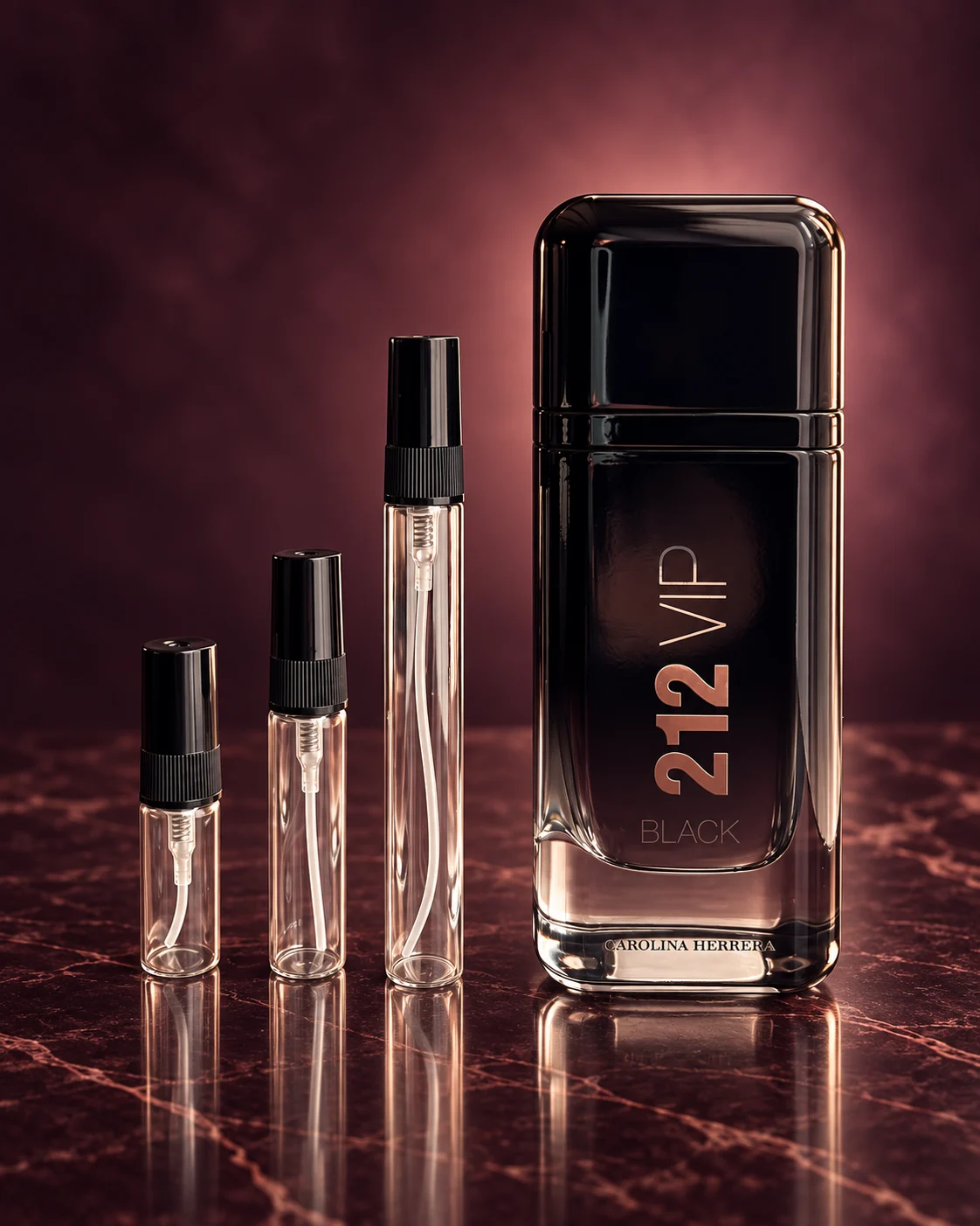 Carolina Herrera 212 VIP Black EDP decant original Decants de disenador en Eudecant