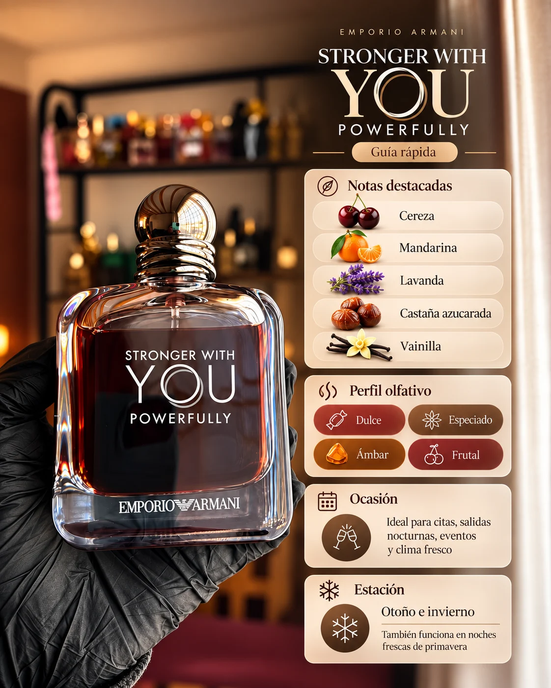 Armani Stronger With You Powerfully decant original Decants de disenador en Eudecant