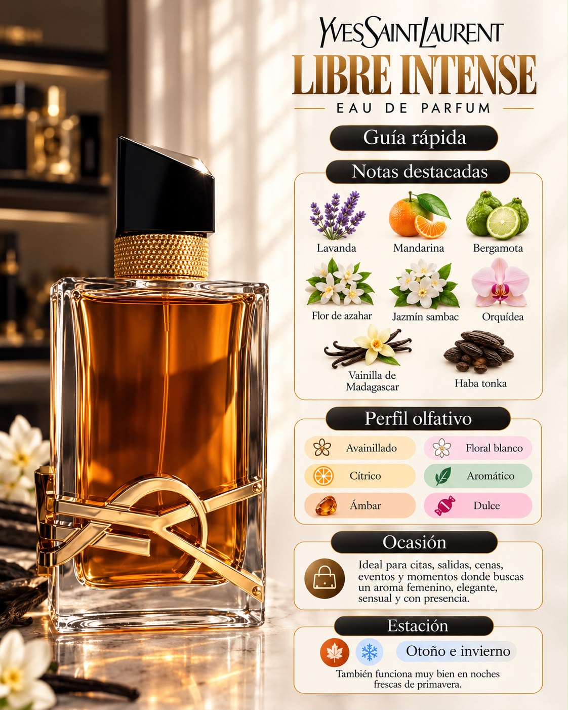 Yves Saint Laurent Libre EDP Intense decant original Decants de disenador en Eudecant