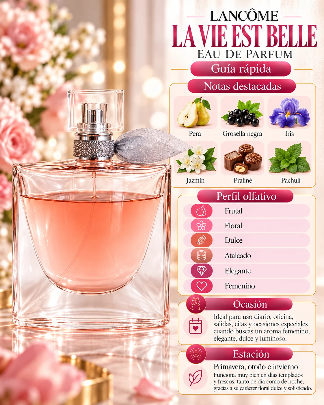 Lancôme La Vie Est Belle EDP decant original Decants de disenador en Eudecant