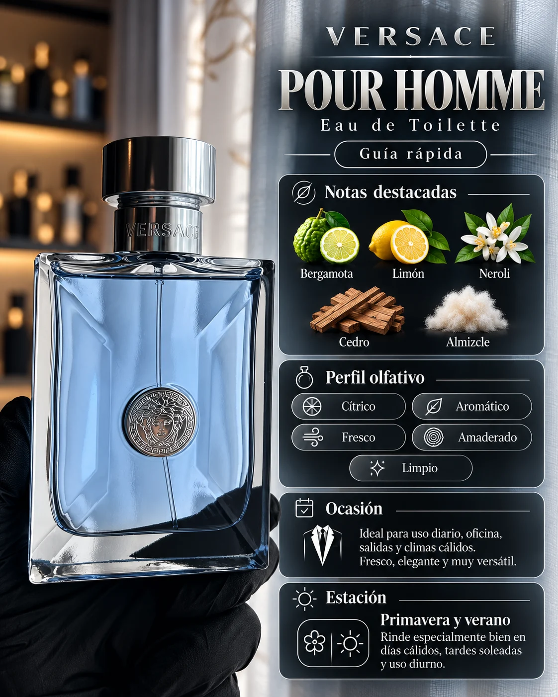 Versace Versace Pour Homme EDT decant original Decants de disenador en Eudecant