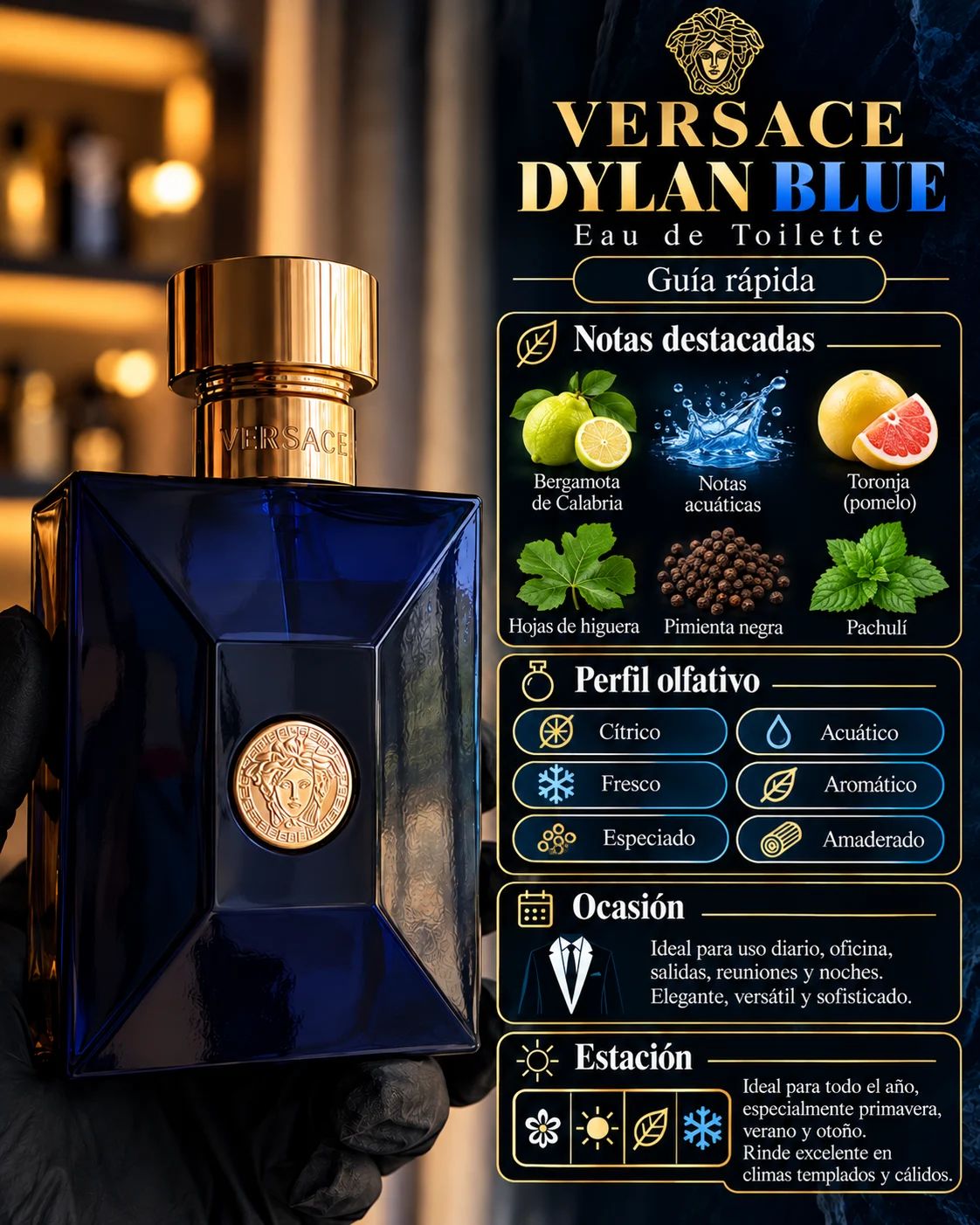 Versace Dylan Blue Pour Homme EDT decant original Decants de disenador en Eudecant