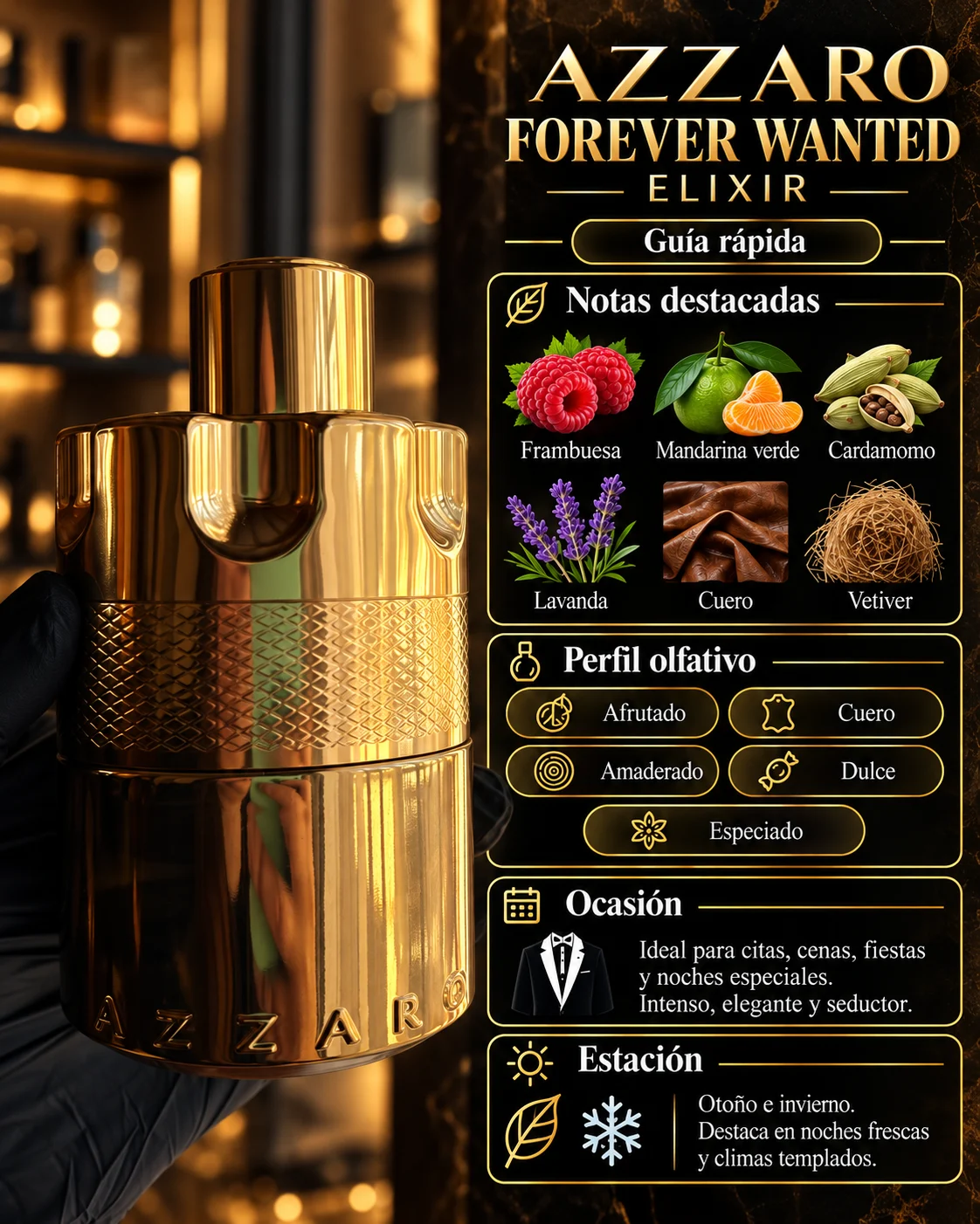 Azzaro Forever Wanted Elixir decant original Decants de disenador en Eudecant