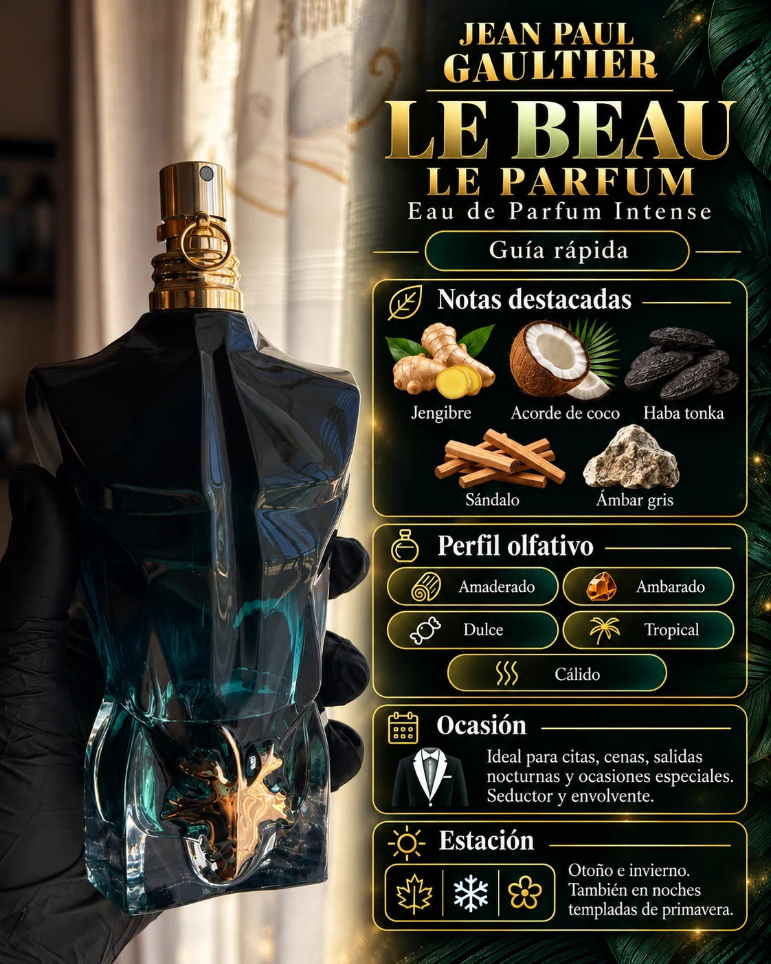 Jean Paul Gaultier Le Beau Le Parfum decant original Decants de disenador en Eudecant