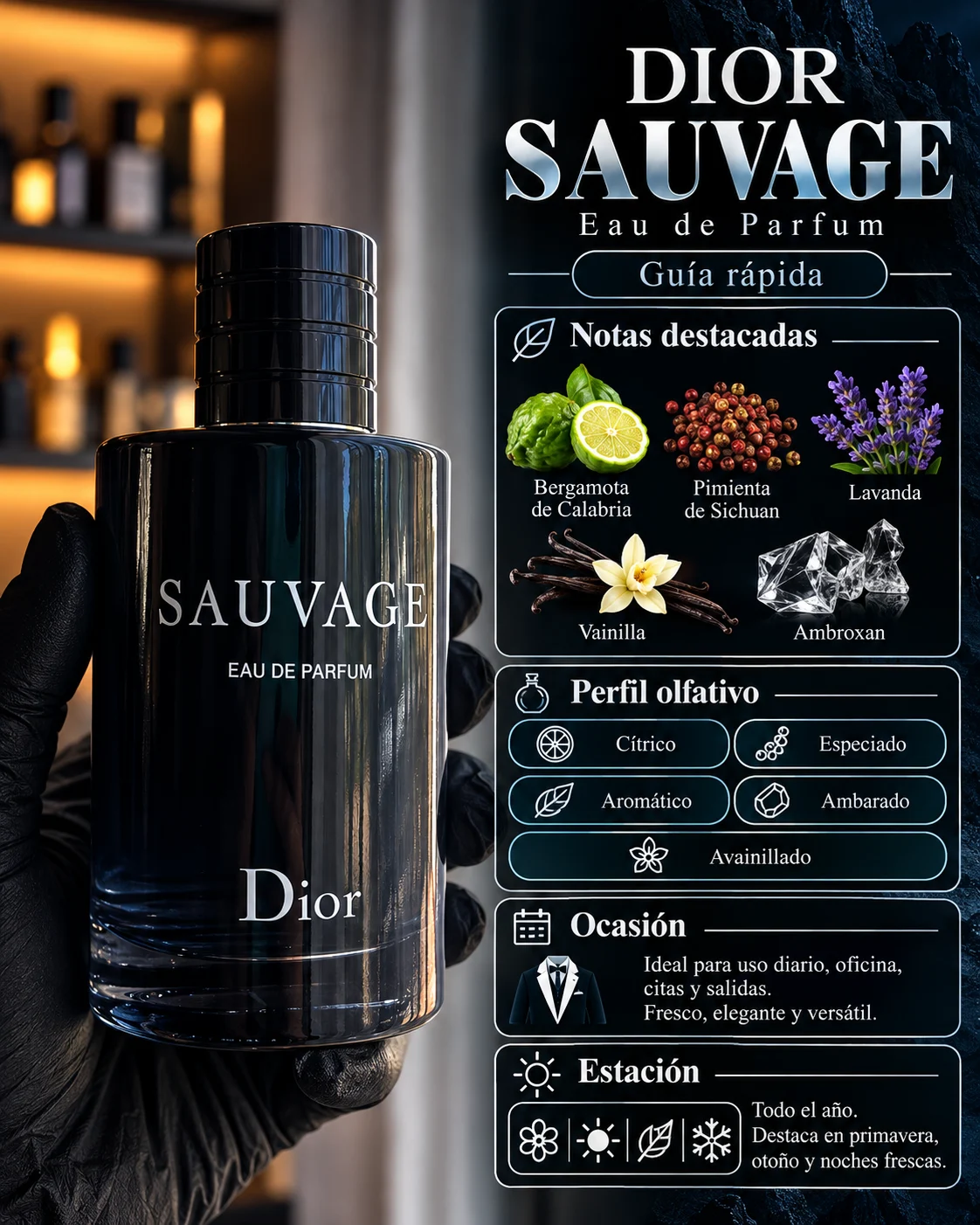 Dior Sauvage  EDP decant original Decants de disenador en Eudecant