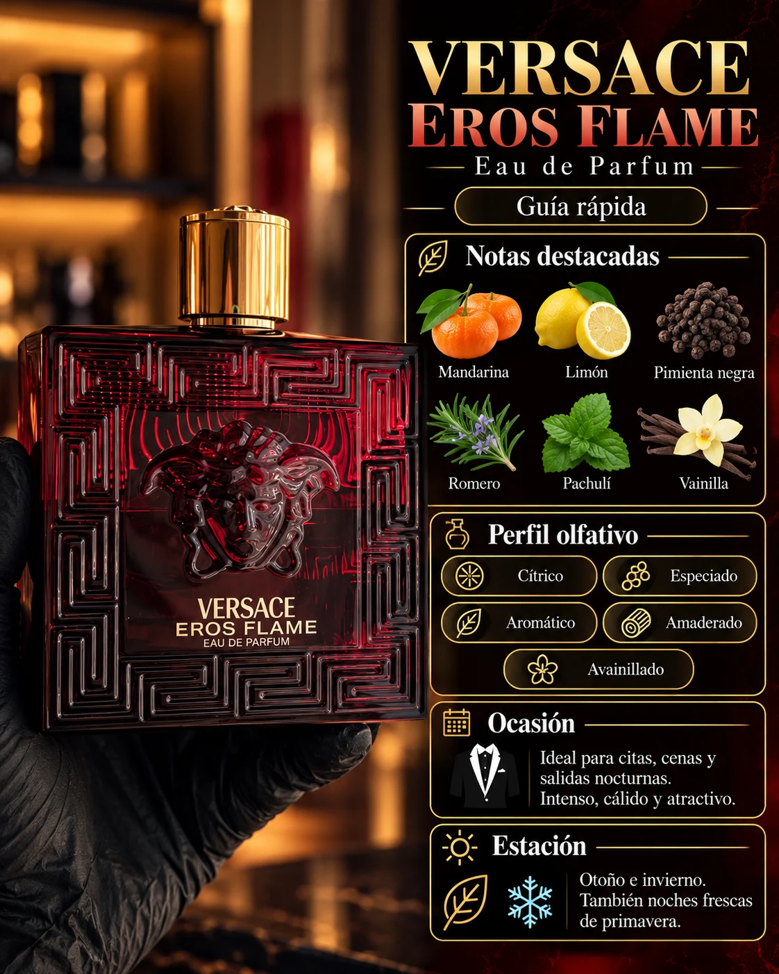 Versace Eros Flame decant original Decants de disenador en Eudecant