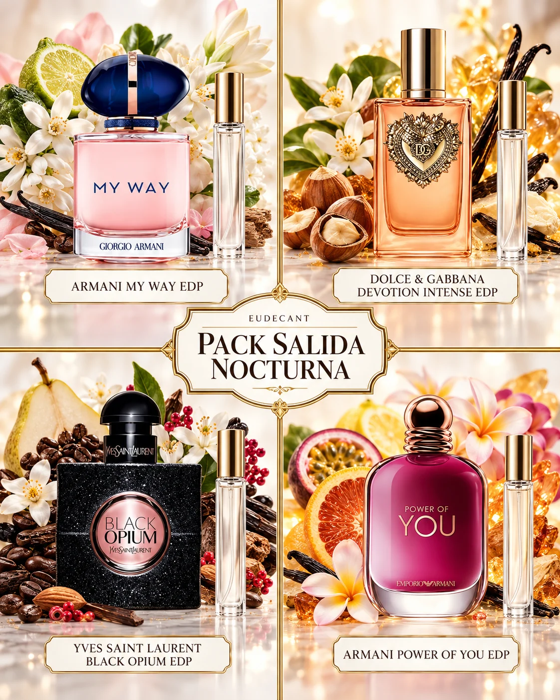 Pack Salida Nocturna pack de decants Eudecant